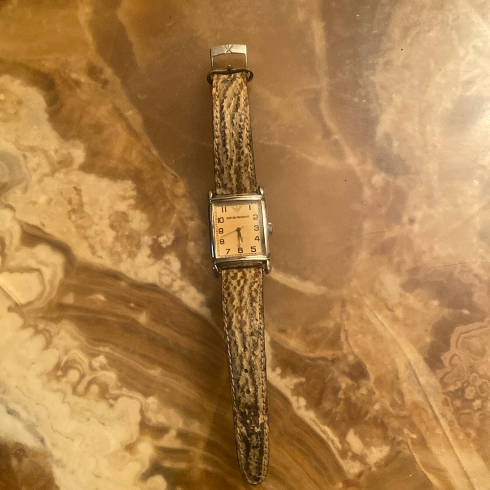 Armani watch new battery